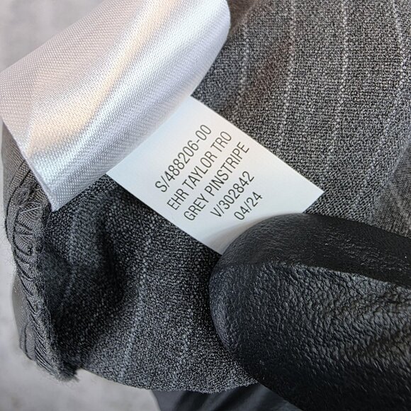 Old Navy Pants Womens XXL Gray Pinstripe Extra High-Rise Taylor Wide Leg Trouser - Picture 12 of 12